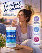 Natural Vitality MAXCALM Suplemento de magnesio en polvo para combatir el estrés.