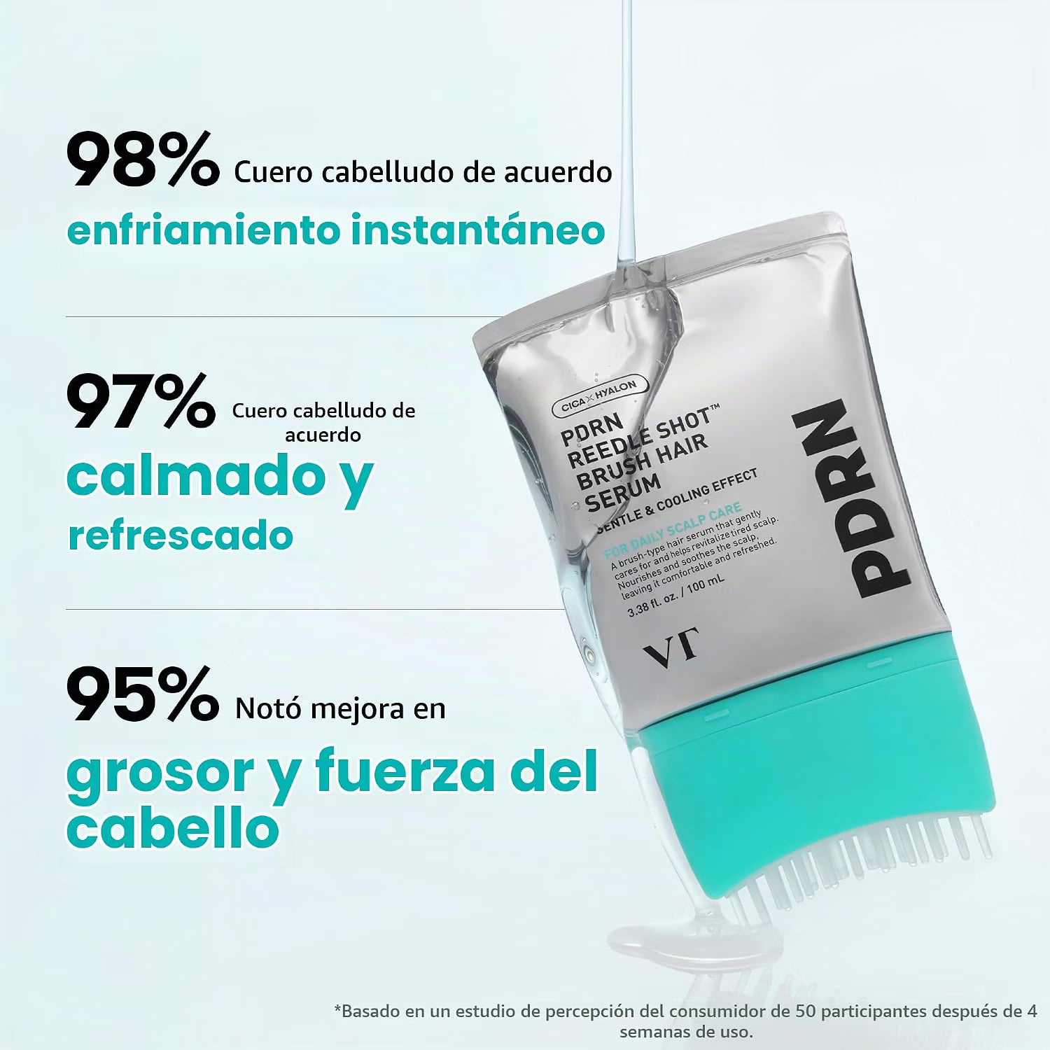 Textura y fórmula del sérum capilar VT Cosmetics
